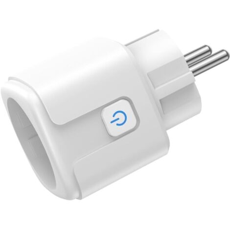 Intelligente WLAN-Steckdose, 16 A, 3680 W, mit Energieverbrauchsüberwachung, Fernbedienung, Sprachsteuerung, kompatibel mit Alexa und Google Assistant (Frankreich)