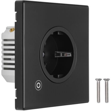 Intelligente ZigBee-Steckdose 16 A 3000 W, programmierbarer Timer, kompatibel mit Sprachassistenten, modernes schwarzes Design, europäischer Stecker 95–245 V