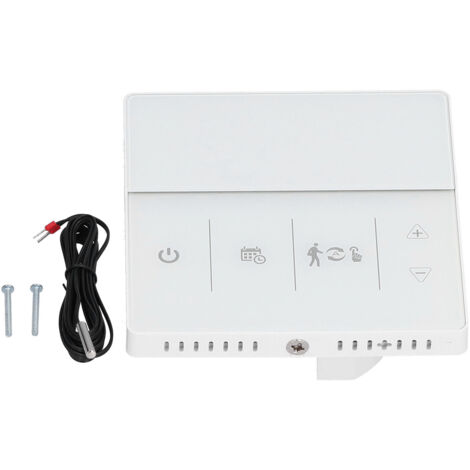 Intelligenter 10K-Thermostat mit Präzisionsprogrammiergerät für elektrische Heizkörper, 16 A, 90–240 V, Weiß