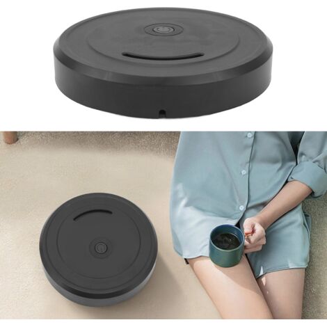 Intelligenter ABS-Saugroboter mit starker Saugkraft und 10 Wischaufsätzen – 230 x 230 x 42 mm, Schwarz