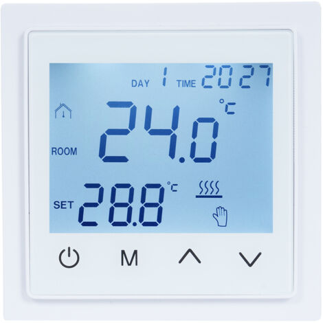 Intelligenter digitaler Thermostat 16A, Temperaturregler für Fußbodenheizung mit LED-Touchscreen, NTC-Sensor-Schaltung, elektrische Steuerung 85-265V.