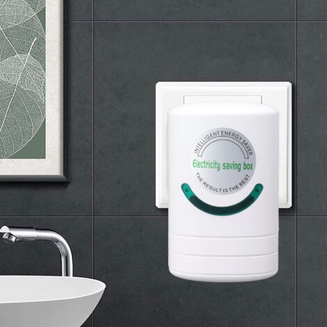 Intelligenter Energiesparer für Zuhause und Büro mit Spannungsregelung, ABS-Energiestabilisator 10 x 6 cm 101 g
