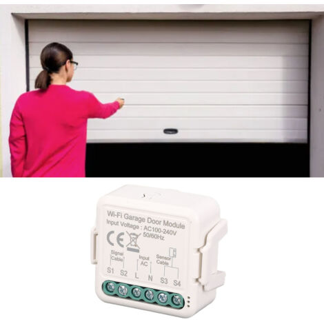 [INTELLIGENTER GARAGENTÜRSENSOR] + APP-SPRACHSTEUERUNG + TIMER + WLAN-STEUERUNG + ABS-MATERIAL + 223 g
