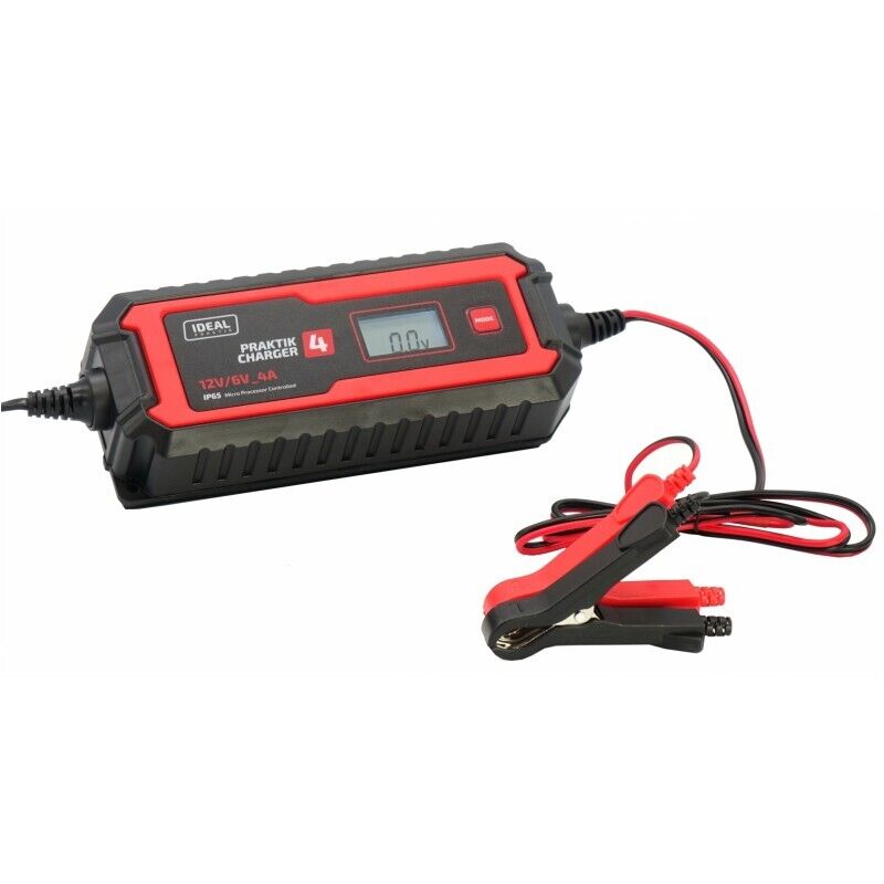 Smart Charger Praktik Charger 4 Lcd 6/12v - Bw Pcharge4v