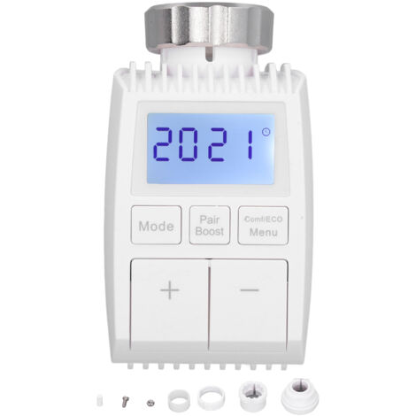 Intelligenter Heizkörperthermostat mit App-Steuerung, Bluetooth- und Tuya-Kompatibilität für Smart Homes (batterielos)