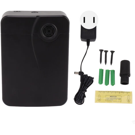 Intelligenter Raumduftdiffusor für Zuhause, Hotels und Bars – mit integriertem Ventilator, 100–240-V-Netzteil, US-Stecker, Schwarz