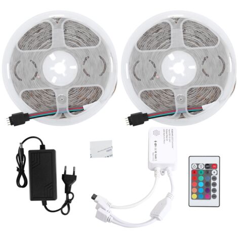 Intelligenter RGB-LED-Streifen mit WLAN-Steuerung, wasserdichter 2835-Lichtstreifen für Schlafzimmer, EU-Netzteil 100–240 V