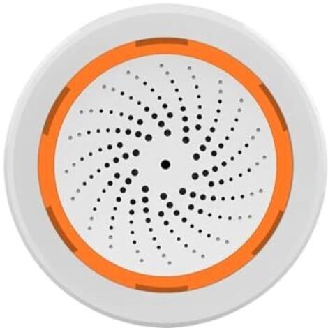Intelligenter Sirenenalarm, Tuya Zigbee Hub erforderlich, kompatibel mit Home Assistant Zigbee2mqtt, App-Steuerung, 90 dB Stroboskopsirene