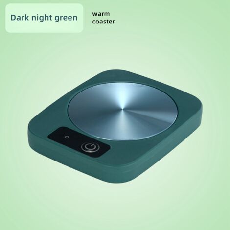 Intelligenter Tassenwärmer – [Größe: 130 x 100 mm, Material: Aluminium/ABS, 55 °C konstant, 16 W] – Modern und energieeffizient – Verfügbare Farben: Grün, Blau, Rosa – Ideal als Geschenk (Weihnachten,