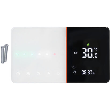 Intelligenter Thermostat mit WLAN-Sprachsteuerung, programmierbarem und negativem LCD-Display, 95–240 V