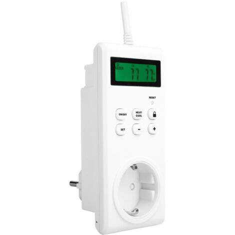 Intelligenter Thermostat TS-3000 mit drahtloser Steuerung für Heizkörper und Klimaanlage, 230 V, 16 A, LCD-Display, max. 3680 W