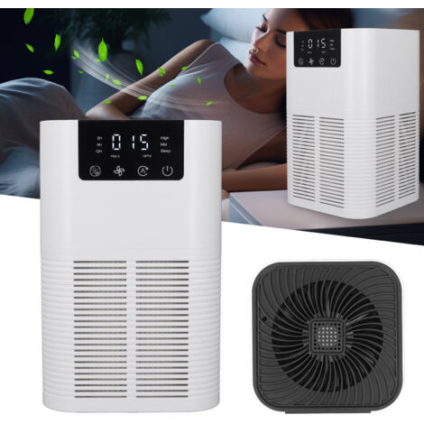 Intelligenter, tragbarer Luftreiniger – ABS, 1285 g, KI-Automatikmodus mit 2/6/12-Stunden-Timer, Aromatherapie-Funktion und Kindersicherheit für Babyzimmer und Büro