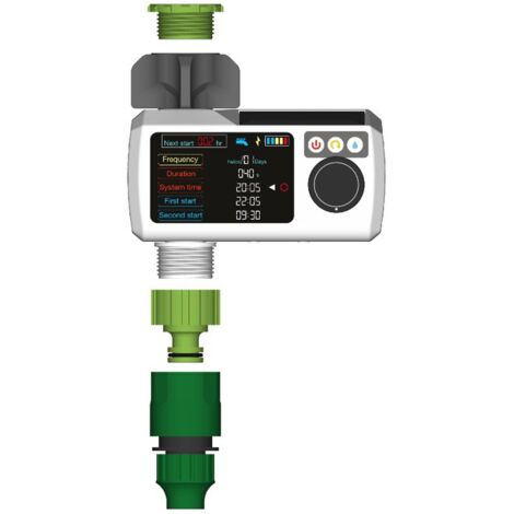 Intelligenter Tropfbewässerungsregler mit Regensensor, Bewässerungstimer und automatischer Zeitschaltuhr für Gärten