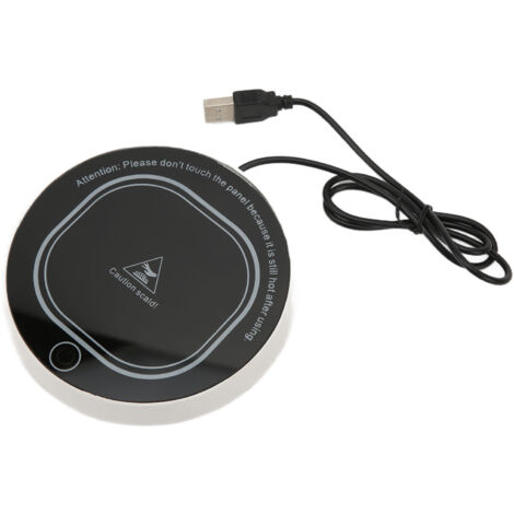 Intelligenter USB-Tassenwärmer – Heizmatte für Kaffee, Tee, Milch – Konstanttemperatur – Schwarz