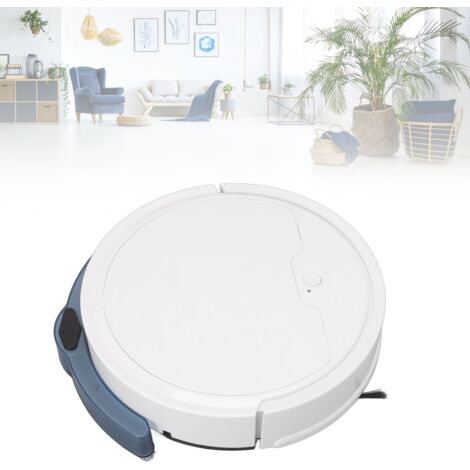 Intelligenter, vernetzter Saugroboter, 2000 Pa Saugkraft, Weiß, USB-App-Steuerung, 3000-mAh-Akku, 510-ml-Staubbehälter, 135-ml-Wassertank