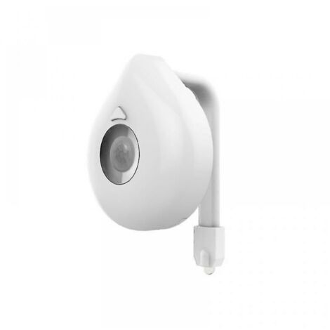 Intelligenter WC-Sitz mit Nachtlicht, PIR-Bewegungssensor, 8 Farben, wasserdicht
