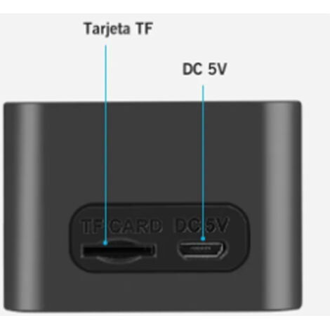 Intelligenter Wecker mit multifunktionalem Digitaldisplay, Bluetooth 5.0, Hochglanzoberfläche und angeschlossenem Lautsprecher für das Schlafzimmer