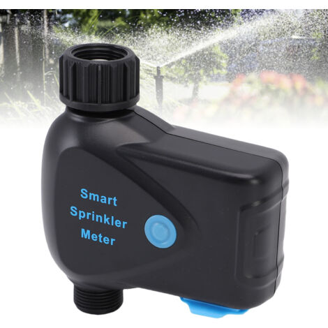 Intelligenter WLAN-Gartensprenger mit integriertem Wasserzähler, Einweg-ABS-Design, 5,4 x 5,0 x 2,1 Zoll Schlauch, TUYA-kompatibel