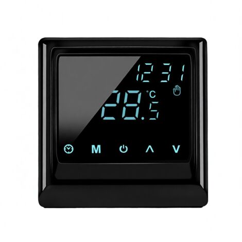 Intelligenter WLAN-Thermostat 16A, digitale Temperaturregelung, Wochenprogrammierung für elektrische Fußbodenheizung, LED-Touchscreen, für Zuhause, Schule, Büro, Hotel