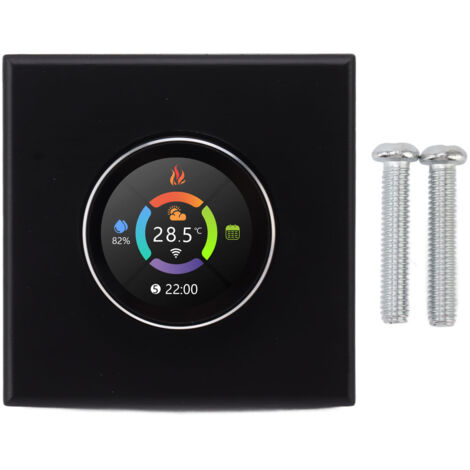 Intelligenter WLAN-Thermostat 95–240 V AC mit farbigem Drehknopf für Wandheizkörper, aus PC-ABS