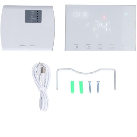 Intelligenter WLAN-Thermostat mit Sprachsteuerung und Touchscreen, USB-Programmierung 95–230 V