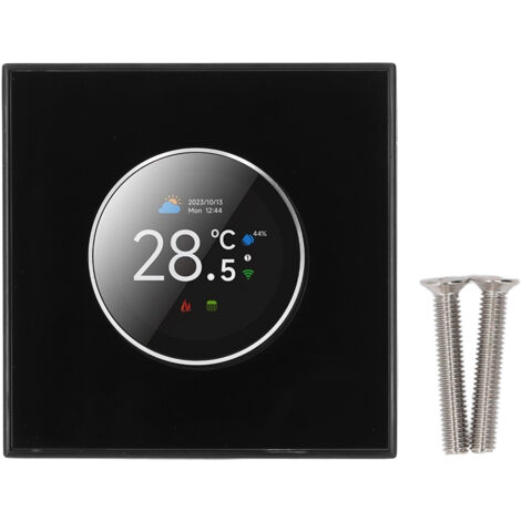 Intelligenter WLAN-Thermostat mit Temperaturregler, programmierbarer digitaler Taster-Temperaturregelung, Steuerung per App und Sprachsteuerung sowie Umgebungslicht