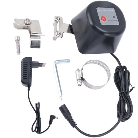 Intelligenter WLAN-Ventilregler, automatisches und manuelles Kugelventil, 12 V DC, 1 A, EU-Stecker 100–240 V