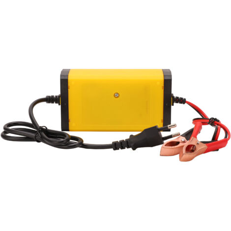 Intelligentes 12-V-Batterieladegerät mit LCD-Bildschirm – Multifunktionales Autoladegerät – 220-V-EU-Stecker