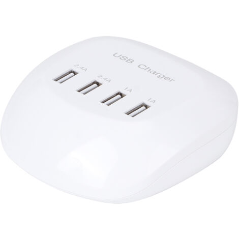 Intelligentes 4-Port-Universal-USB-Tischladegerät für Mobiltelefone, 2,4 A, 100–240 V, EU-Stecker