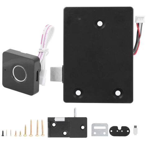Intelligentes Fingerabdruckschloss, schnelles Entsperren mit USB-Ladefunktion für Schränke und Schubladen