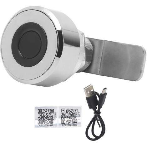 Intelligentes schlüsselloses Schloss für Schränke, Entriegelung per Fingerabdruck, Bluetooth und App, für Schubladen, Tresore oder Aktenschränke.