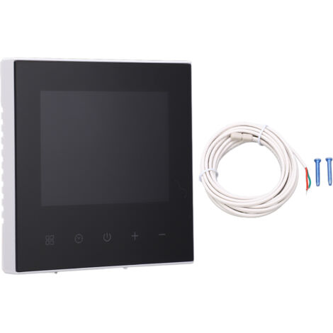 Intelligentes Thermostat 86 mit WLAN-Sprachsteuerung, App-Touchscreen und externem Fühler (100–240 V)