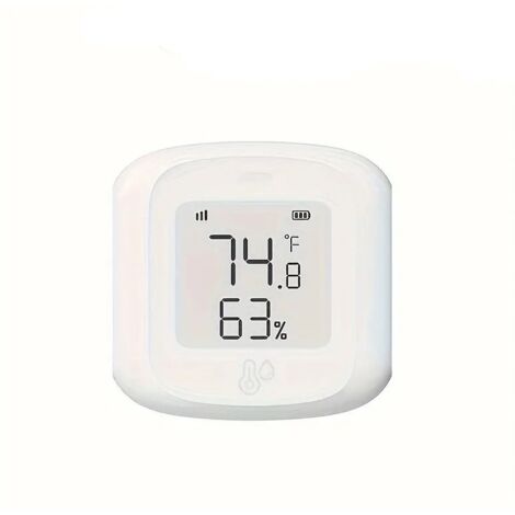 Intelligentes WLAN-Thermometer mit Temperatur- und Feuchtigkeitssensor, Hygrometer und LCD-Display für den Innenbereich