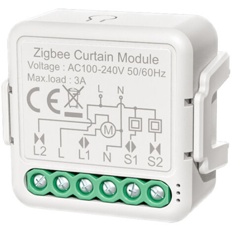 Intelligentes Zigbee-Vorhangsteuerungsmodul mit App, Sprachsteuerung, Timer und Gruppenfreigabe, kompatibel mit Echo und Google Home für Zuhause und Büro.
