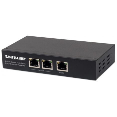 Intellinet - 2-Port Gigabit PoE+ Extender - 802.3at