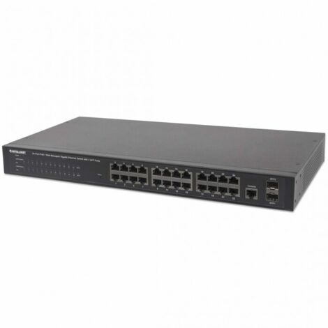 Intellinet 24-Port Gigabit PoE Switch - Managed, 52 Gbps