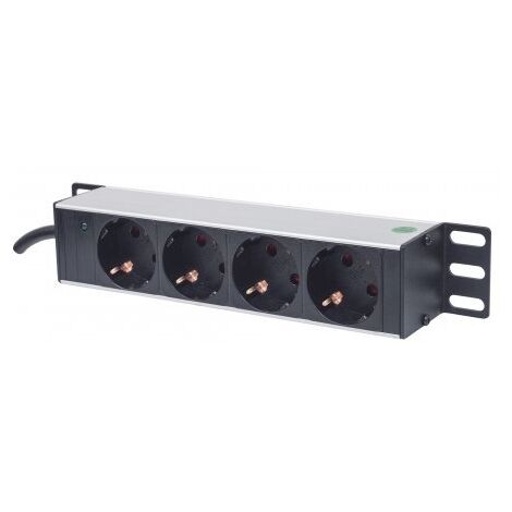 INTELLINET 25,4 CM 10ZOLL MULTIPRISE ÉLECTRIQUE 4 PRISES S 714020