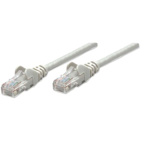 Intellinet 319768 RJ45 Patchkabel CAT 5e U/UTP 3.00 m Grau  1 St.