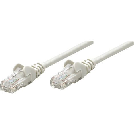 Intellinet 319812 RJ45 Patchkabel CAT 5e U/UTP 5.00 m Grau  1 St.