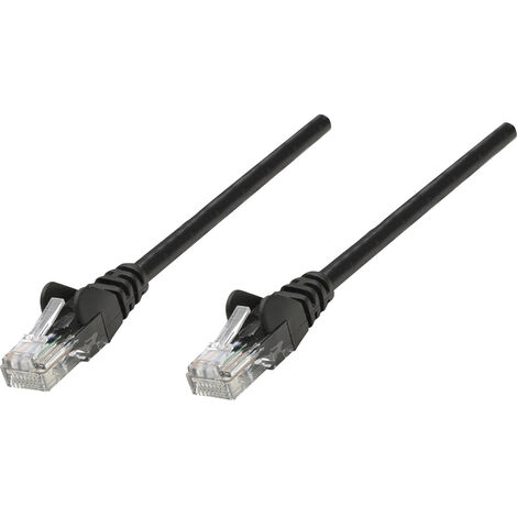 Intellinet 320740 RJ45 Patchkabel CAT 5e U/UTP 1.00 m Schwarz  1 St.