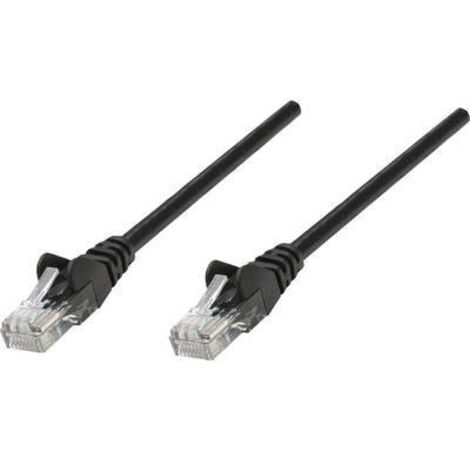 Intellinet 320757 RJ45 Câble réseau, câble patch CAT 5e U/UTP 2.00 m noir 1 pc(s) Y261051