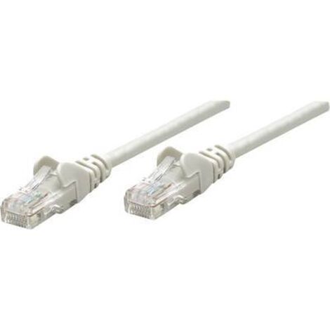 Intellinet 334112 RJ45 Câble réseau, câble patch CAT 6 U/UTP 2.00 m gris 1 pc(s) Y268311