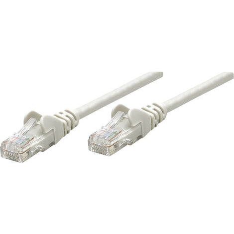 Intellinet 336741 RJ45 Netzwerkkabel, Patchkabel CAT 6 U/UTP 20.00 m Grau  1 St.