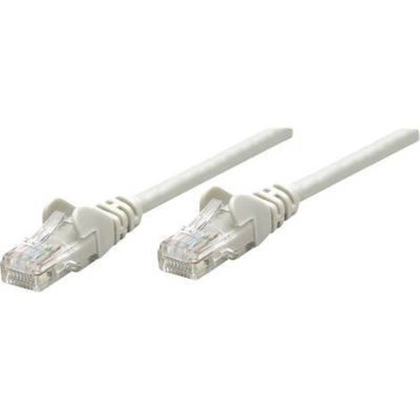 Intellinet 336765 RJ45 Câble réseau, câble patch CAT 6 U/UTP 5.00 m gris 1 pc(s) Y268411