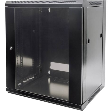 Intellinet 711777 Boîtier mural 19 (l x H x P) 570 x 500 x 450 mm 9 UH noir (RAL 9005)