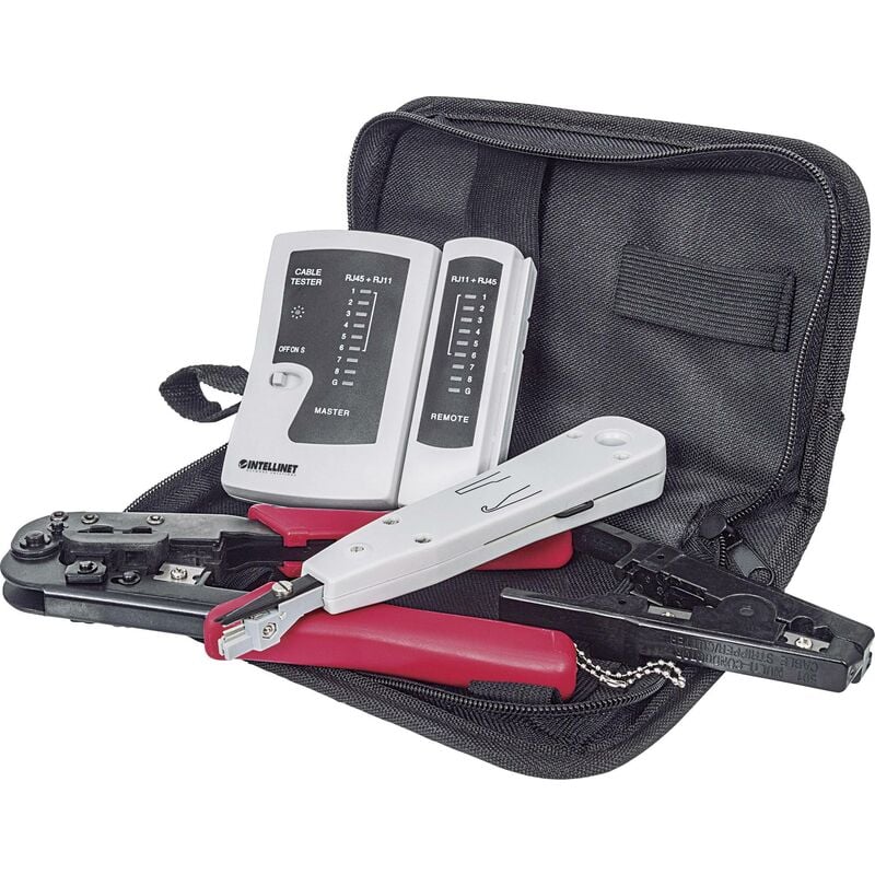 Set d'installation réseau Intellinet Adapté pour (spécifications réseau (CAT)): CAT 3, CAT 4, CAT 5, CAT 5e, CAT 6, CAT 6a, CAT 6a (câble brut CA