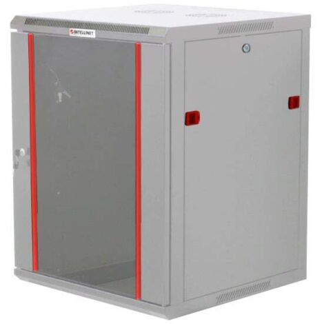INTELLINET Armadio Rack 19'' a muro 15 unita' sezione unica prof. 600mm Grigio