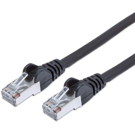 Intellinet Cavo di rete Patch in rame Cat. 6 Nero SFTP LSZH 7,5m