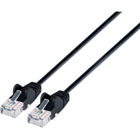 Intellinet Cavo patch di rete Cat6 UTP Slim  5 m Nero