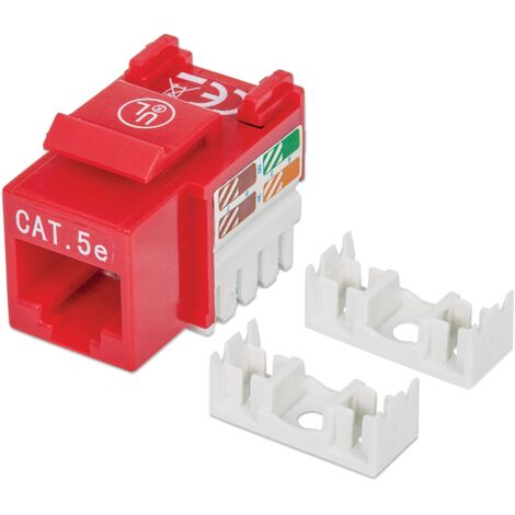 INTELLINET Frutto Keystone RJ45 Cat5e UTP Rosso